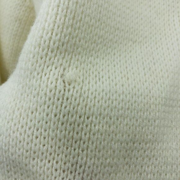 Vintage Sears Floral 100% Acrylic Cardigan Sweater Grandma Cottage Size L? Roses - Picture 10 of 10